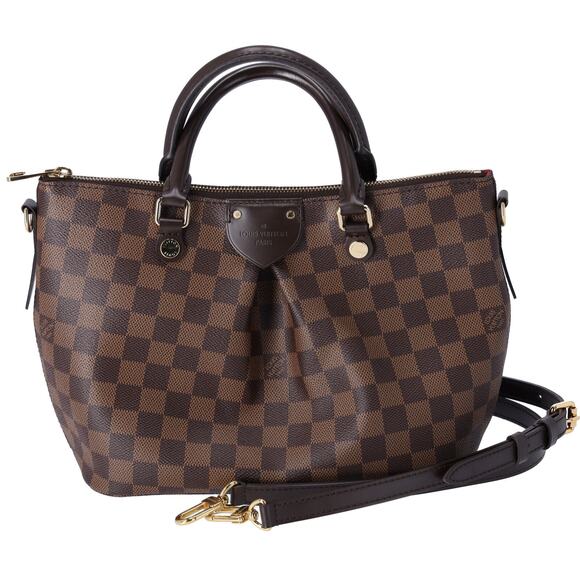 Louis Vuitton Siena PM Handbag Shoulder Bag N41545 Damier Ebene - Picture 1 of 8
